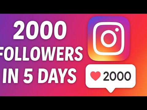 How To Get Your First 2000 Instagram Followers Organically (2025 Guide)