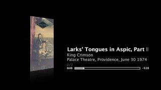 Fripp & Eno - Walk on...No Pussyfooting + Larks' Tongues in Aspic, Part II "The Great Deceiver" Live