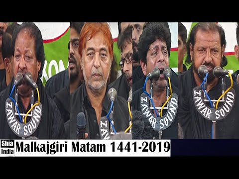 ᴴᴰ 19th Muharram Malkajgiri Maqsoos Matam of All Anjumans | 1441-2019