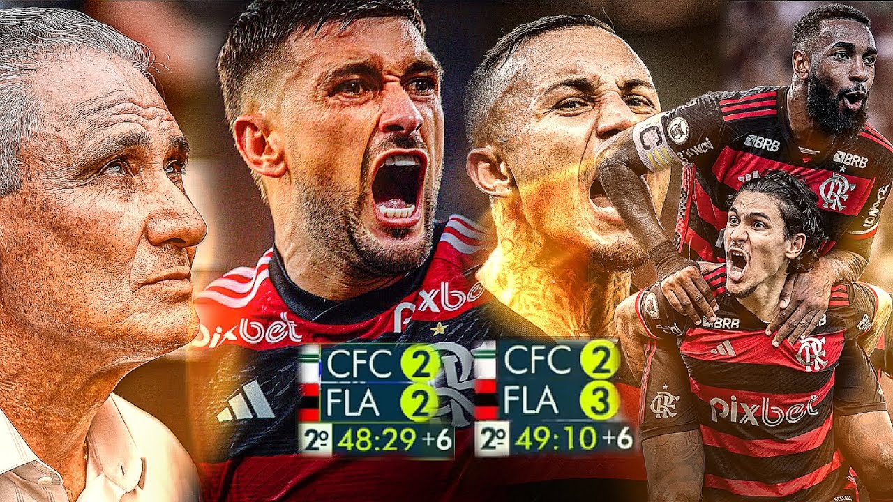GOLS nos ACRÉSCIMOS... mais EMOCIONANTES do  FLAMENG0 ❤️🖤