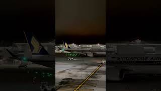 Los Angeles空港✈️11:20 p:m. Singapore Airlines Airbus. A350-9