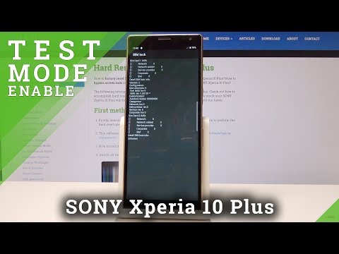 How to Enter Test Menu in SONY Xperia 10 Plus - Hardware Test Menu