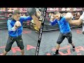 ISAAC CRUZ BLASTS MITTS IN WORKOUT FOR GERVONTA DAVIS! DISPLAYING KO POWER DAYS AWAY FROM FIGHT