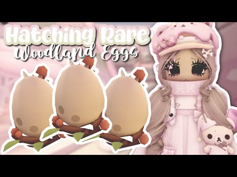 Hatching WOODLAND EGGS in ADOPT ME !!! | did i get a legendary ??! |