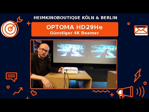 Optoma HD29He günstiger Top 4K Beamer. Im Test, die Unterschiede zu den Spitzenmodellen 2020.