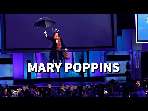 Thumbnail for video: Mary Poppins Drops in at the AFI Life Achievement Award Tribute to Julie Andrews Thumbnail for video: Mary Poppins Drops in at the AFI Life Achievement Award Tribute to Julie Andrews