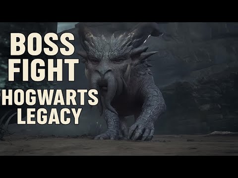 Graphorn   Boss Fight, Hogwarts Legacy, Walkthrough, No Commentary, 4K, RTX