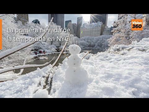 La primera nevada de la temporada en NYC