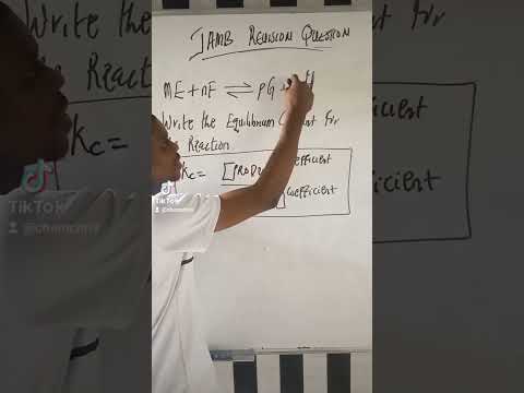 how to write equilibrium constant for a Reactions #chemistry #chemistrytutorial