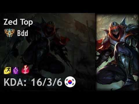 Zed Top vs Jayce - Bdd - KR Challenger Patch 7.24