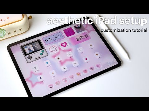 HOW TO CUSTOMIZE YOUR IPAD HOME SCREEN IN IOS 16: widgets + app icons | aesthetic iPad Pro 2023 🩵🩷