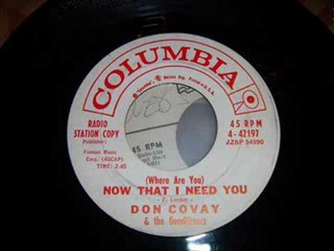 Rare Doo Wop Ballad - Don Covay & Goodtimers - Where Are You