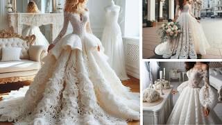 Amazing Crochet Wedding Dresses Ideas (Knitting) #crochet #knitted #WeddingDress