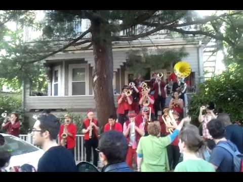 Somerville Porchfest 2013 - Second Line Social Aid and Pleasure Society Brass Band
