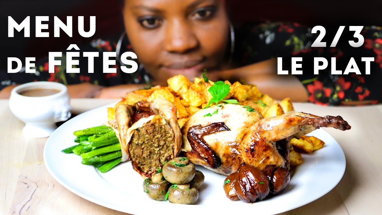 CAILLES FARCIES (Viande Hachée, Marrons)