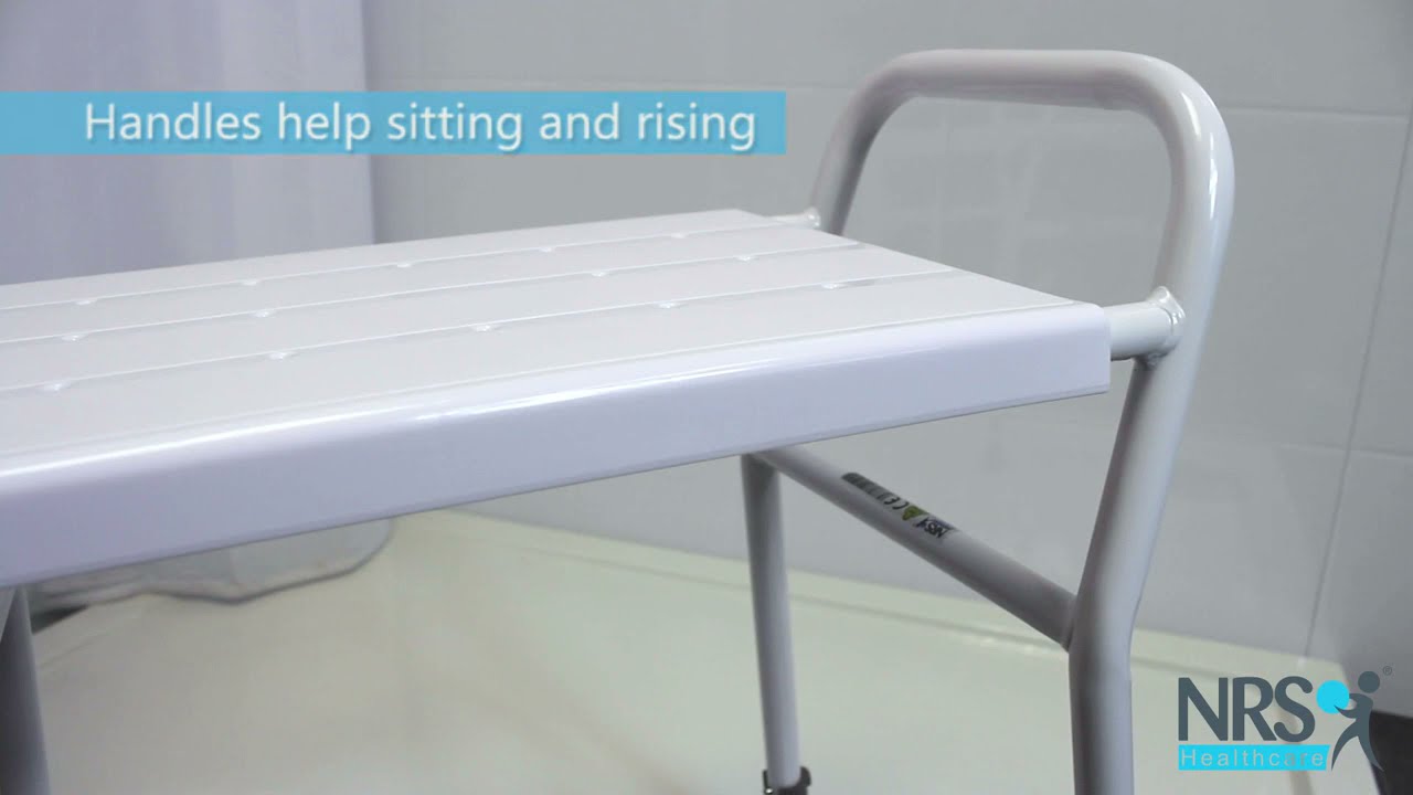 tabouret de douche ultra résistant avec poignées