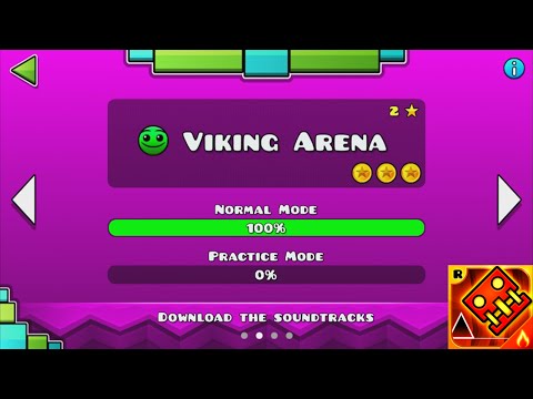 Geometry Dash Meltdown: Viking Arena / 100% Complete [All Coins] - Brisco Games
