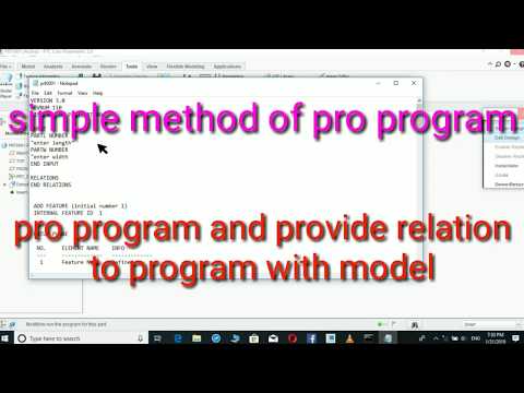 Pro/Program1 Tutorial for CREO and Pro/E