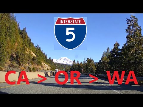 Interstate 5 North Time Lapse in 2 Hours (10x speed)