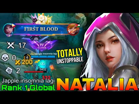 NonStop Hunt Natalia Perfect Gameplay - Top 1 Global Natalia by Japple insomnia lagi - Mobile Legend
