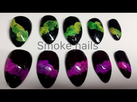 Rainbow Smoke Nail Tutorial with Gel Polish (No Sharpies/ IPA Alcohol)