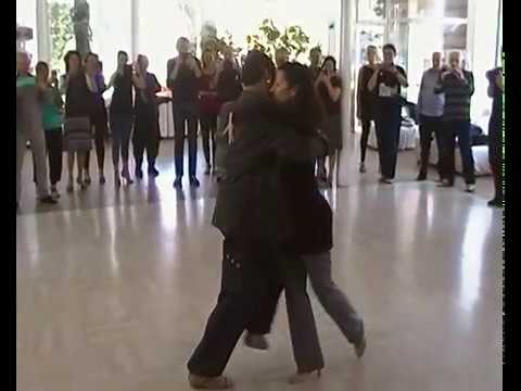  Nora Witanowsky  and  Juan Carlos Martinez  are  dancing  at  Pasqua Tango Festival  in  2016