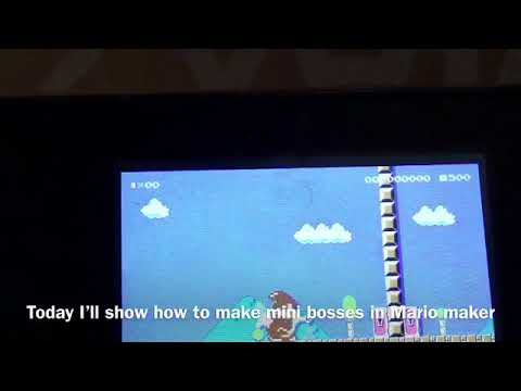 How to make mini bosses in Mario maker