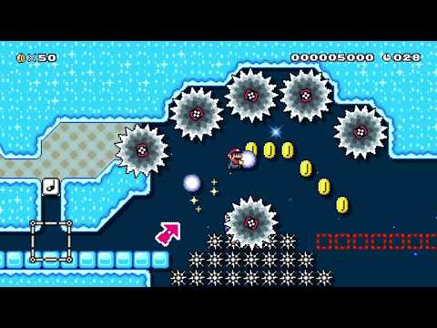 Super Mario Maker 2 - Snowball Throw, Run, Rock [40s] by PowerNongX - No Commentary