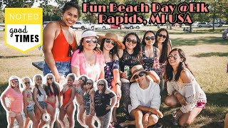 Beach Day at Elk Rapids with fun Friends | Northern Michigan | FilipinoAmerican