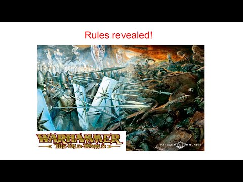 First look at the newly revealed rules for Warhammer Old World