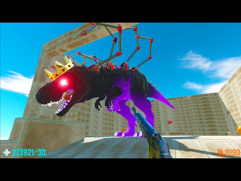 FPS AVATAR WITH RIFLE DEATH FALL - Animal Revolt Battle Simulator