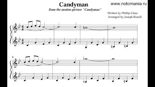 Philip Glass - BO Candyman - Helen's Theme - Piano + Sheet Music