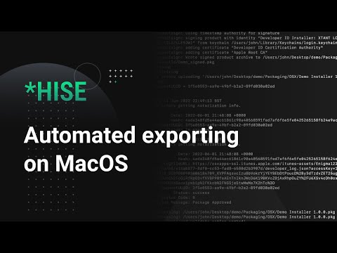 HISE: Automated exporter script for MacOS