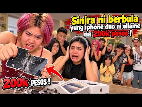 SINIRA NI BERBULA YUNG IPHONE DUO NA REGALO KO KAY ELLAINE | FAMILYAY