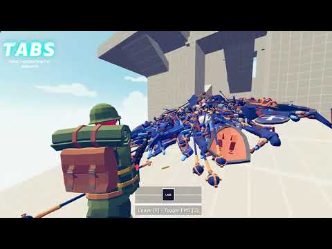 tabs US ARMY SOLDIER vs 100x UNITS -Totally Accurate Battle Simulator TABS
