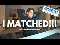 I MATCHED INTO RESIDENCY!!! (full reaction)