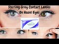 Fresh Look Colorblends Contact Lenses In Sterling Grey (on hazel eyes)