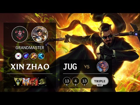 Xin Zhao Jungle vs Lillia - KR Grandmaster Patch 10.20