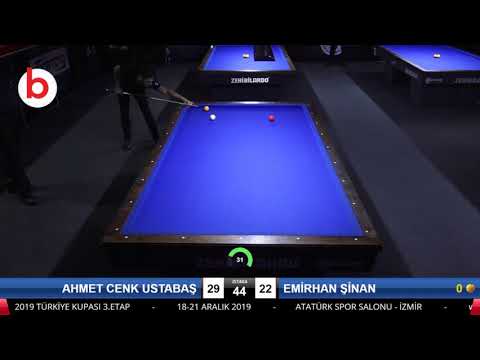 AHMET CENK USTABAŞ & EMİRHAN ŞİNAN Bilardo Maçı - 2019 YÜKSELME LİGİ-1.TUR