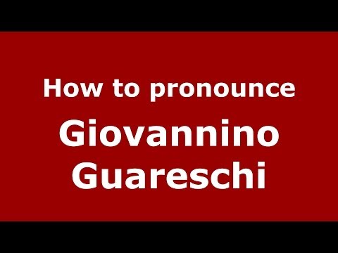 How to pronounce Giovannino Guareschi (Italian/Italy) - PronounceNames.com