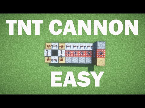 Minecraft Redstone TNT cannon (AUTOMATIC)😱😱
