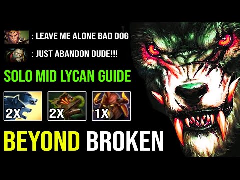 WOLF ARMY AT UR DOOR Level 3 Necronomicon in 9Min 100% Beyond OP Mid Lycan Imba Buff Dmg DotA 2