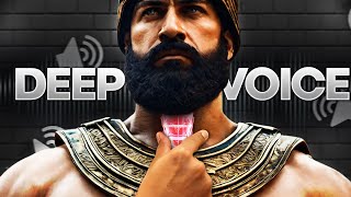 Best PROVEN Way To Get A DEEP Masculine Voice Naturally (Do THIS!) | self development