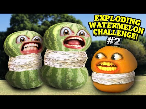 Annoying Orange - Exploding Watermelon Challenge #2