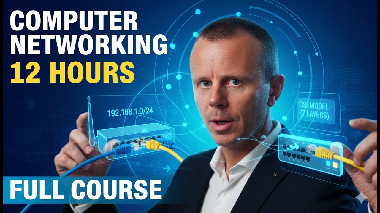 Computer Networking Tutorial - Bits and Bytes of the Networking [12 HOURS]