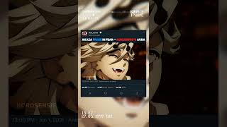 AKAZA FROZE IN FEAR - KOKUSHIBO&#39;S AURA