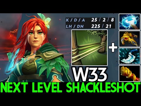 W33 [Windranger] Next Level Shackleshot Ez Solo Kill Anyone Dota 2