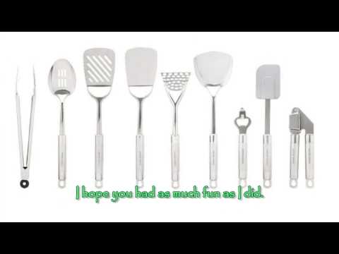 29pc stainless steel kitchen utensil set