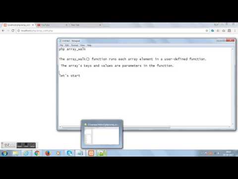 Run Each Array Element In A User Defined Function Array Walk In Php
