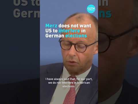 Chancellor Merz does not want US to interfere in German elections